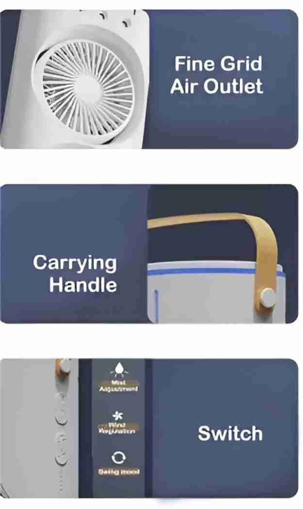 Cooler Fan cum AC | Rechargeable | Portable