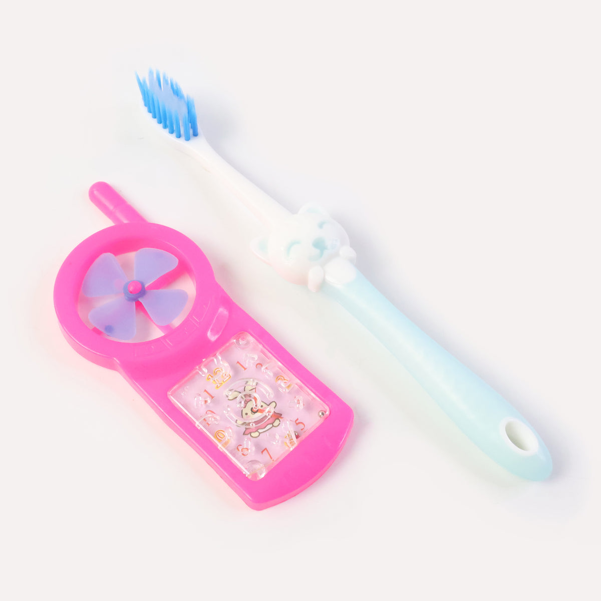Kids Toothbrush And Fan Toy Set