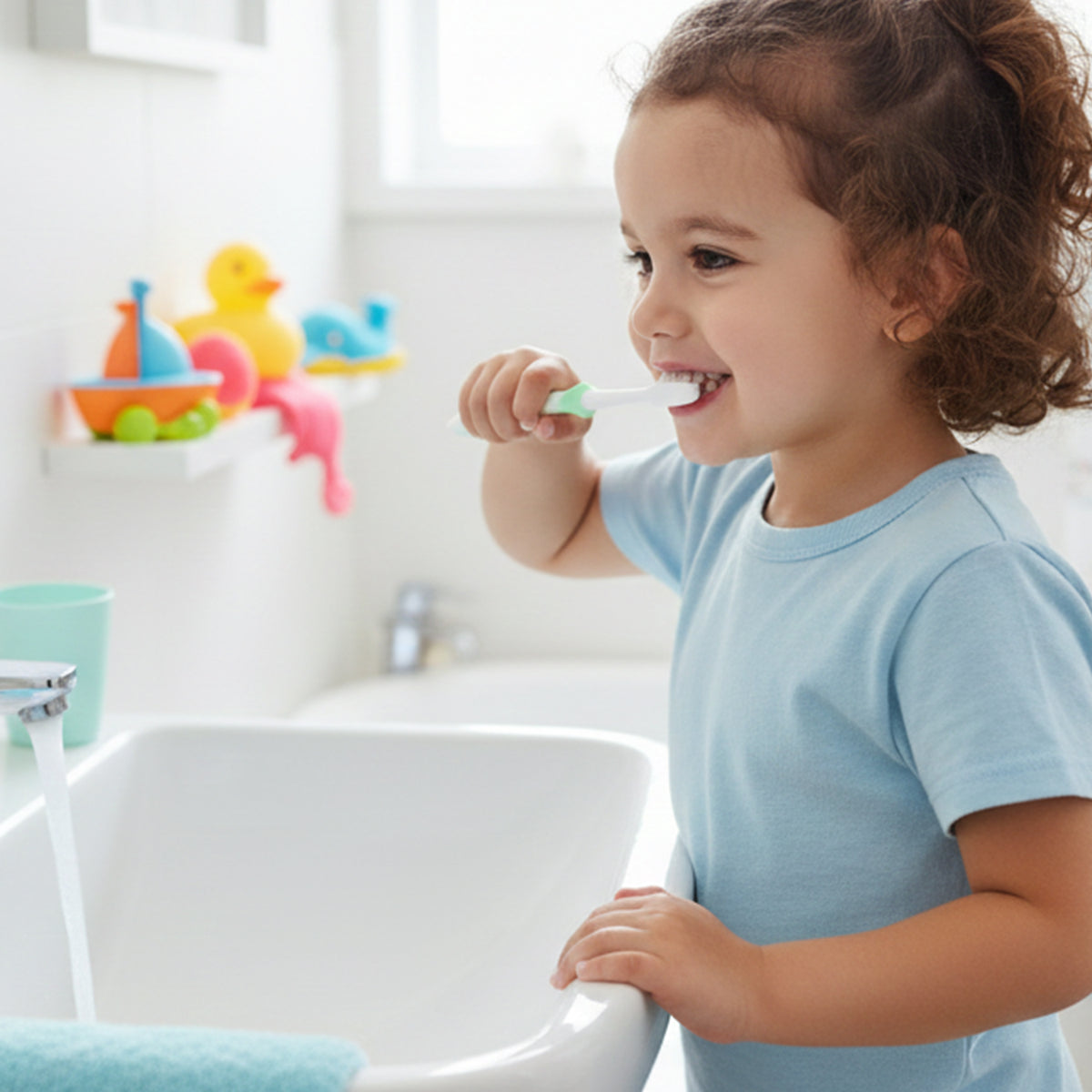 Kids Toothbrush And Water Gun Toy Set