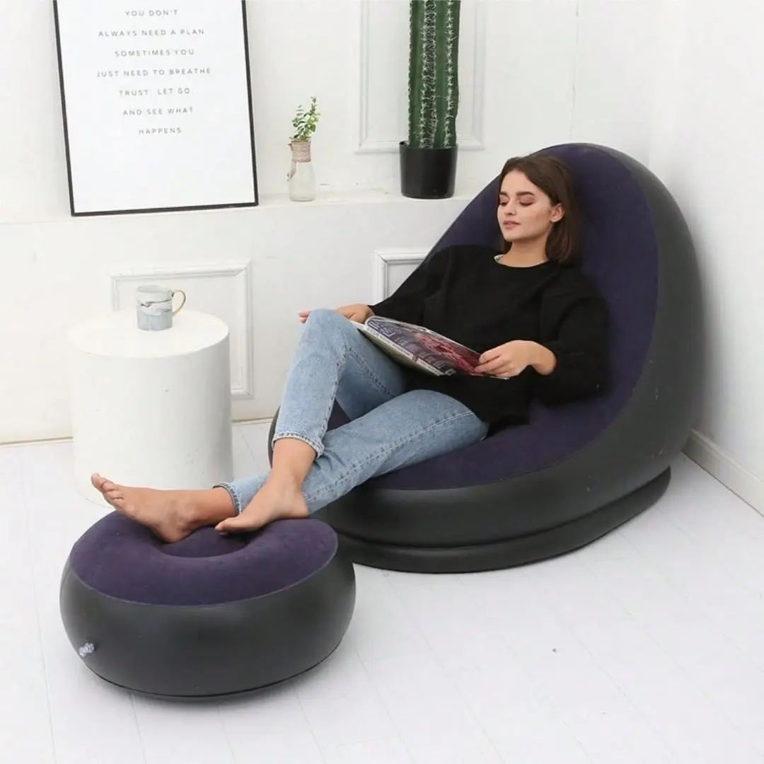💥 Air Sofa with Foot Rest and Pump 💥