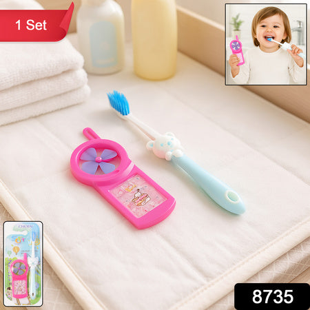 Kids Toothbrush And Fan Toy Set