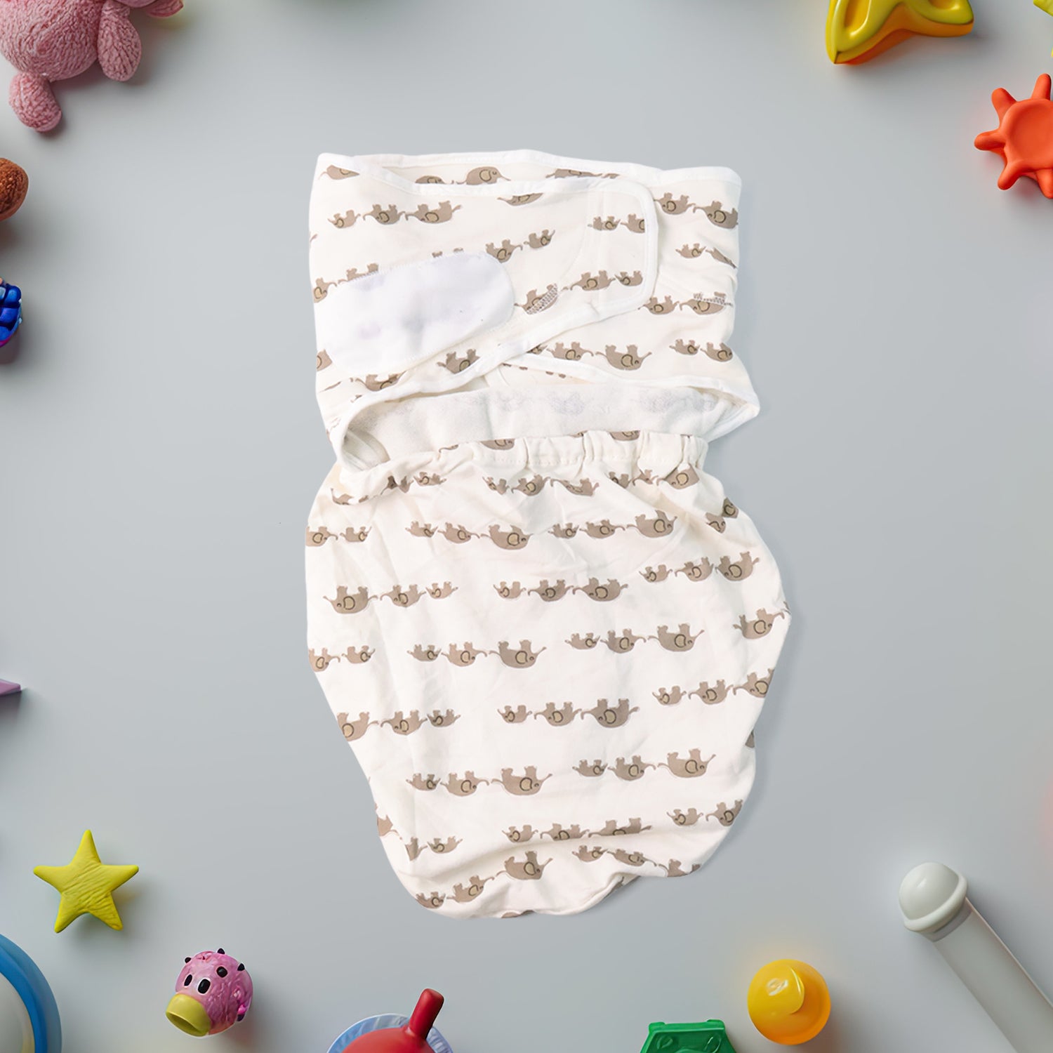 Soft Cotton Adjustable Baby Swaddle Wrap For Newborns (1 Pc)
